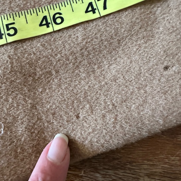 VTG Marisa Nicoli Tan Women's Long Wool Coat Ladies size 8 - Picture 11 of 13